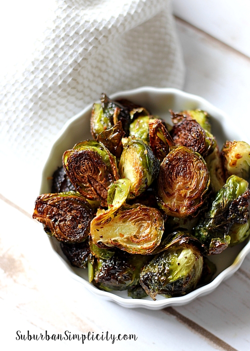 Roasted Brussels Sprouts in Bowl