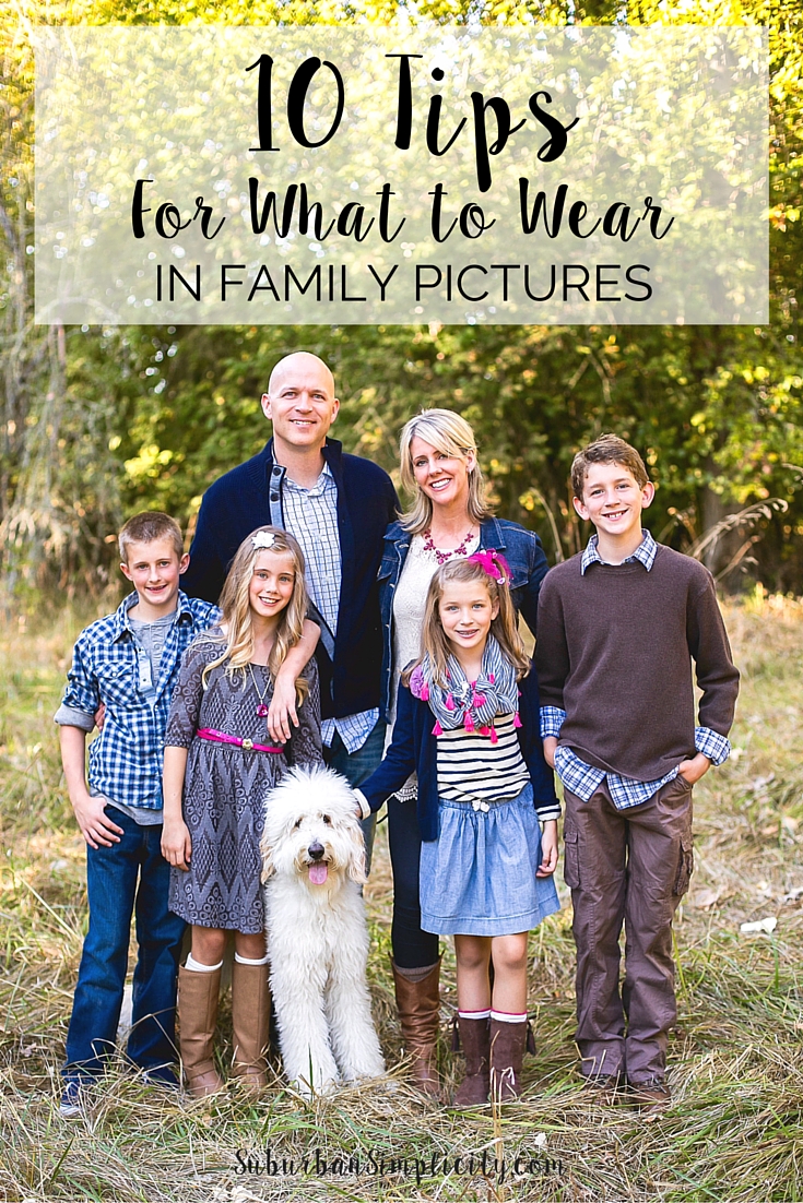 Tips for What to Wear in family pictures. Take the stress out of what to wear with these great tips. |Family Photos