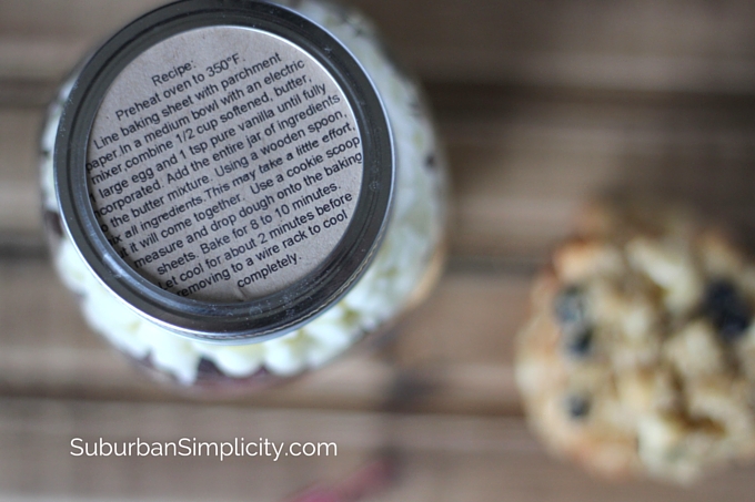 Cranberry White Chocolate Oatmeal Cookies in a Jar