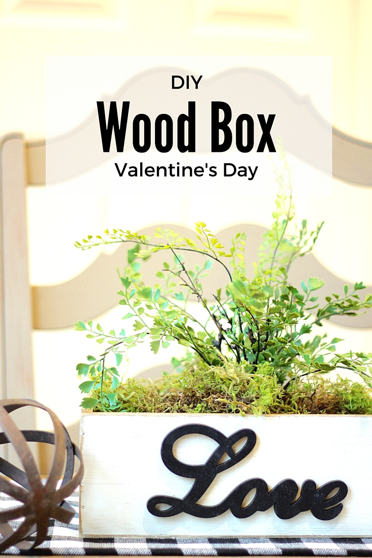 DIY Wood Box Valentine's Day