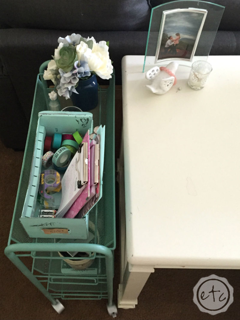 DIY Rolling Cart Transformation 