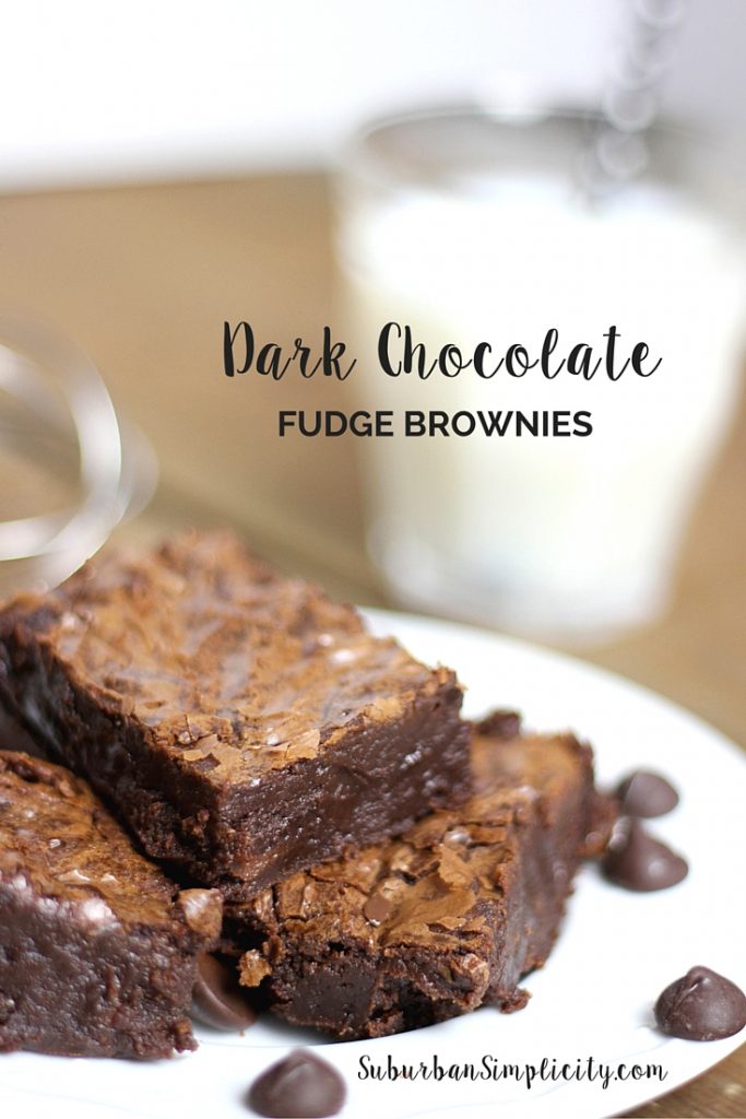 Dark Chocolate Fudge Brownies - Recipe