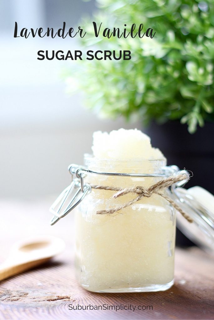 This Lavender Vanilla Sugar Scrub recipe is an easy DIY and makes a lovely gift. It’s all natural and smells wonderful!
