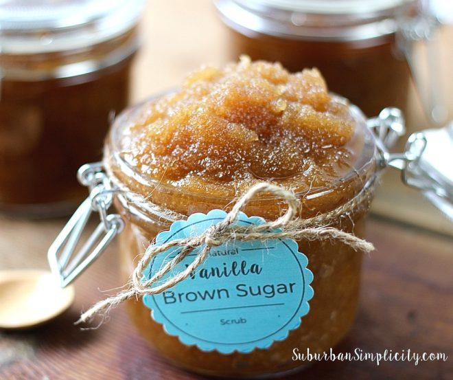 Simple Vanilla Brown Sugar Scrub DIY Suburban Simplicity