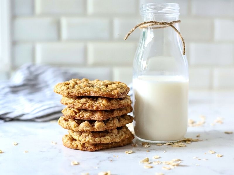 Stack of Oatmeal Butterscotch Cookies
