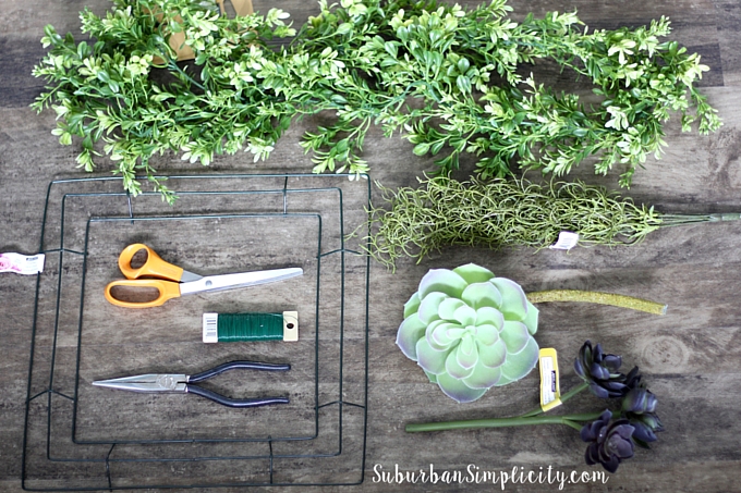How to make a Boxwood Wreath supplies