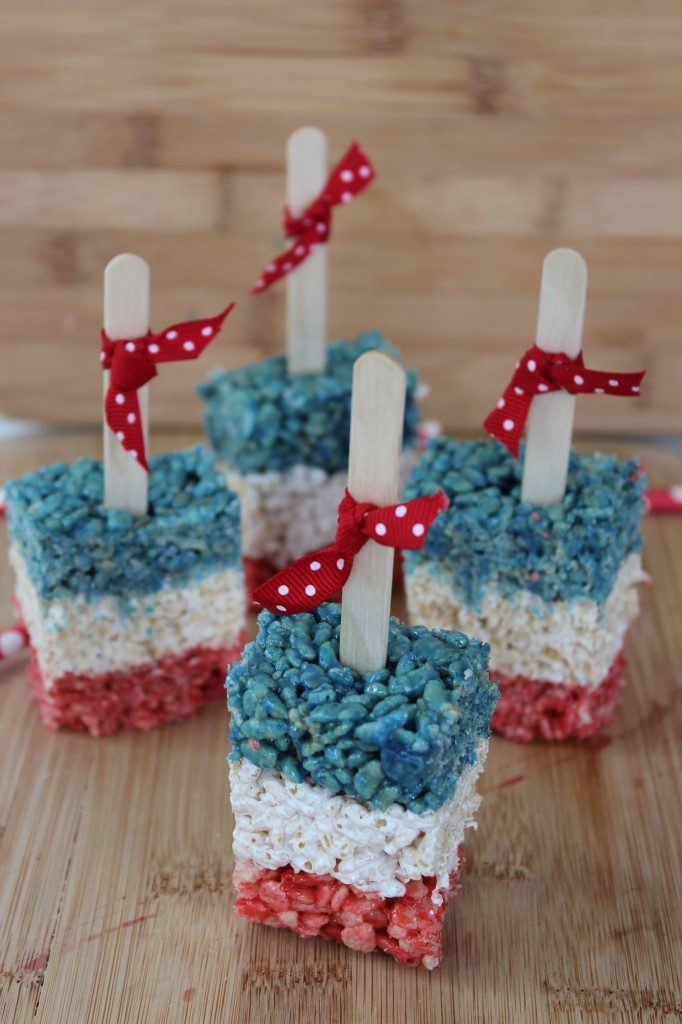Patriotic Rice Krispie Treats