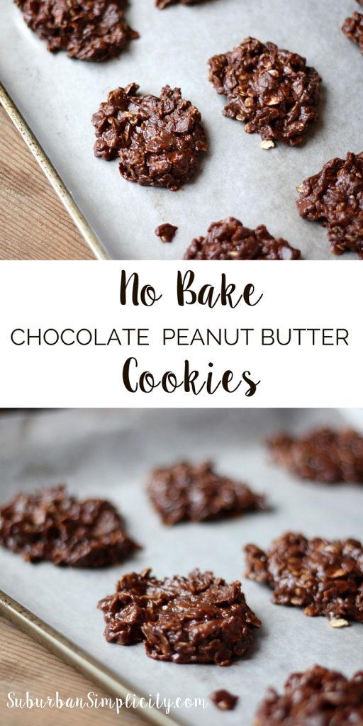 Easy No Bake Chocolate Peanut Butter Cookies Suburban Simplicity