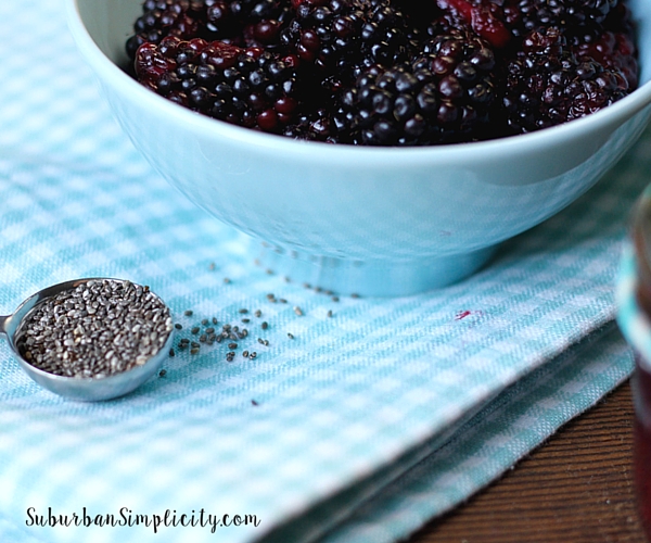 Homemade Blackberry Chia Seed Jam Paleo Blackberry Jam