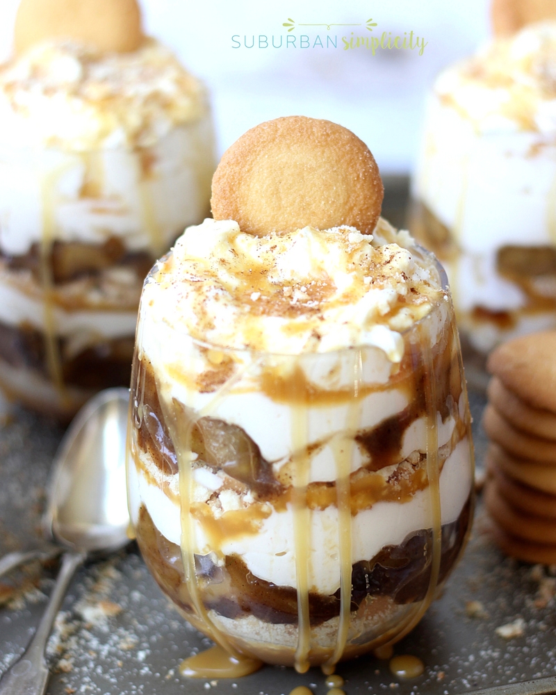 This no-bake Caramel Apple Cheesecake Trifle is THE best dessert recipe! It's easy to assemble and the layers taste rich and delicious.