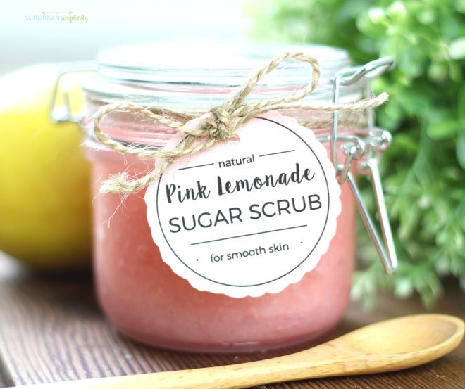 Pink Lemonade Sugar Scrub - an easy DIY beauty product