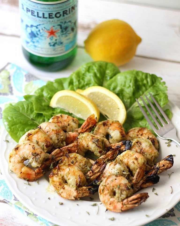 Grilled Pesto Shrimp Skewers Suburban Simplicity