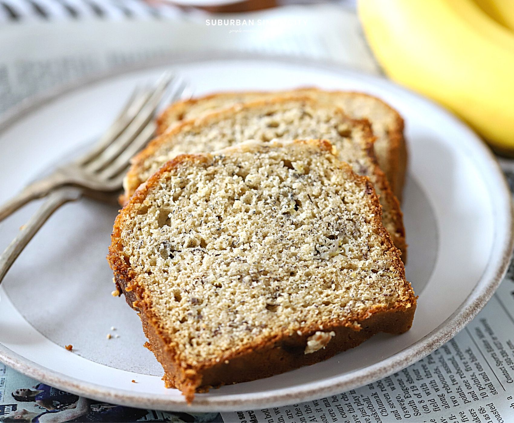 This is the best banana bread recipe you'll ever make. Moist and delicious every time! And it's infused with just the right amount of banana flavor. Homemade banana bread really is the best!