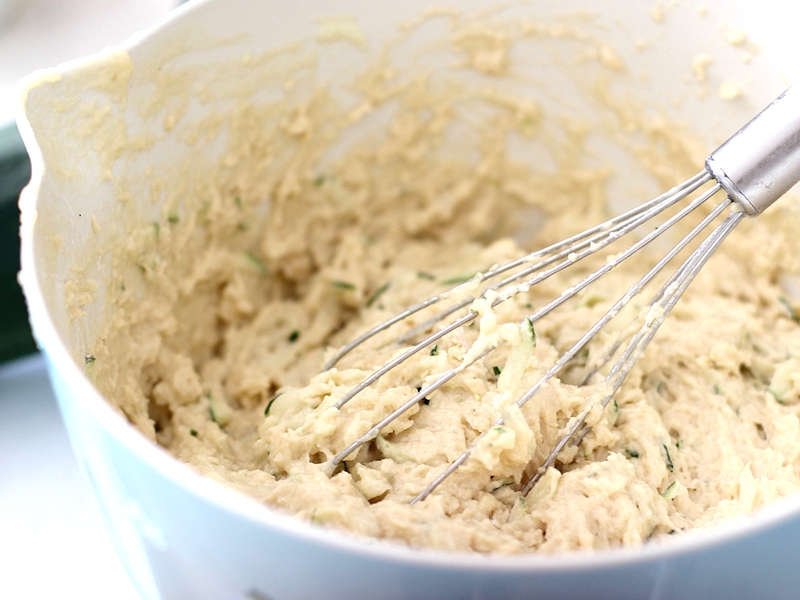Batter for making zucchini Bread