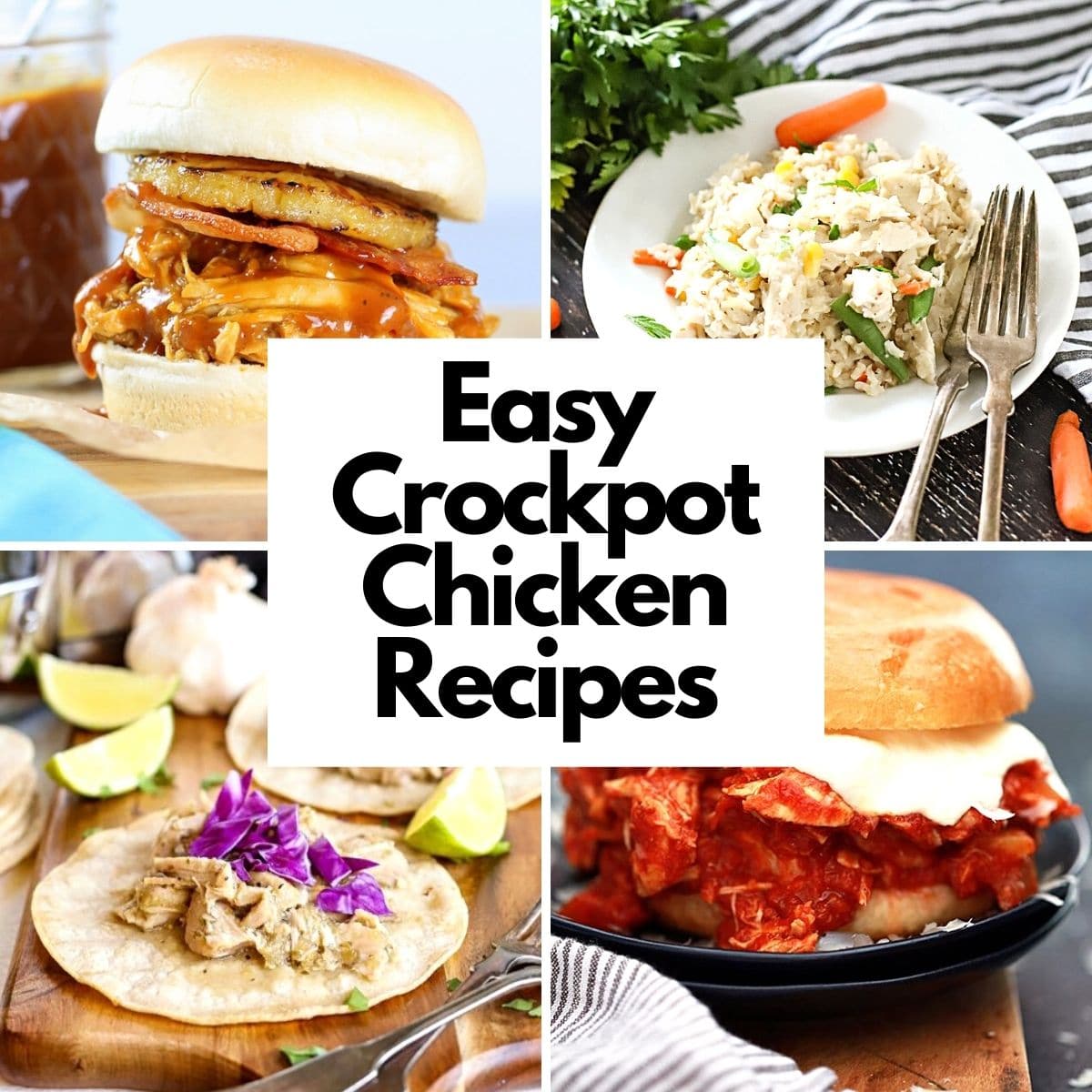 19 Delicious & Easy Crockpot Chicken Dinners - Suburban Simplicity