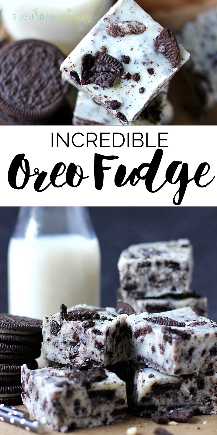 This amazing and easy Oreo Fudge is so creamy and dreamy, you'll absolutely love it! It's a simple Oreo cookie dessert idea no one can resist! #oreorecipe
