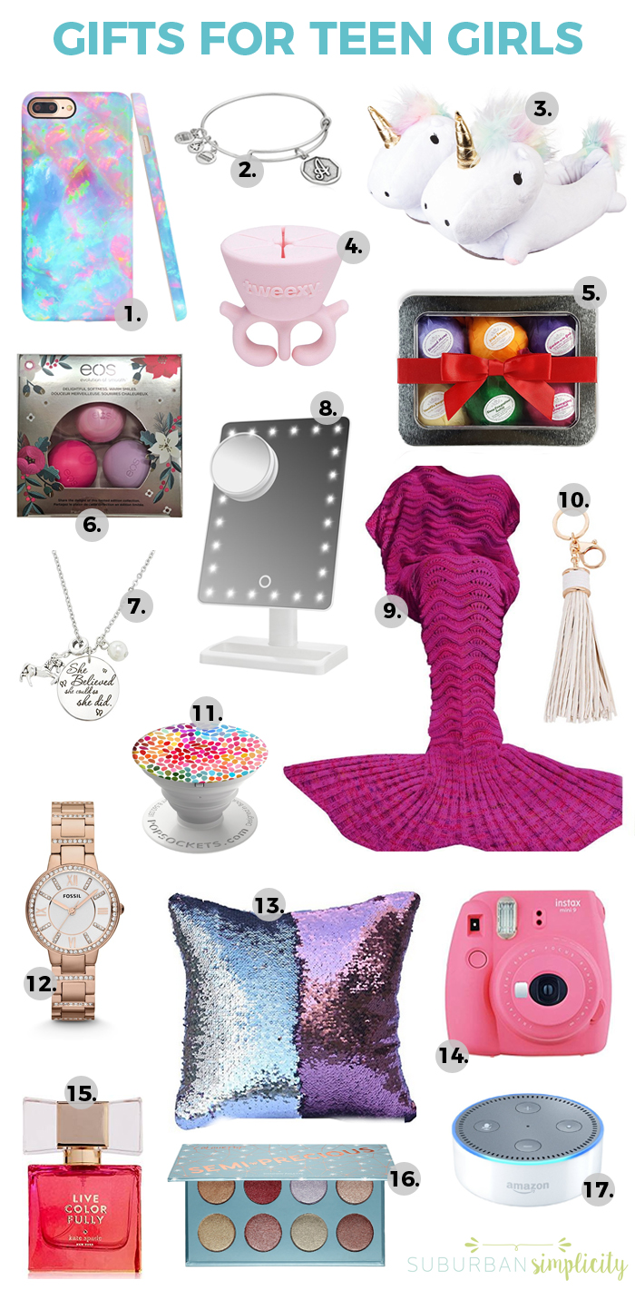 Christmas Gifts for Teen Girls - Suburban Simplicity