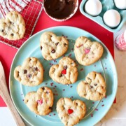 Valentine's Day Cookies on a plate.