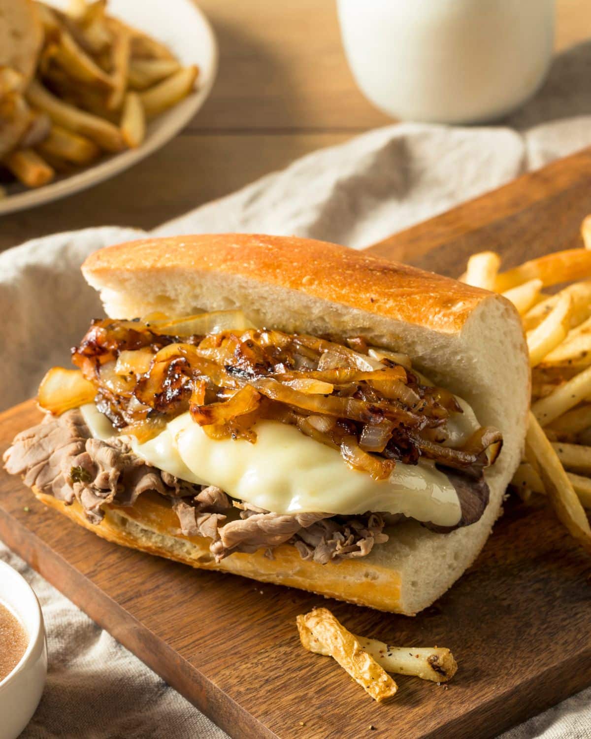 5-Ingredient Slow Cooker French Dip Sandwiches - So Good!