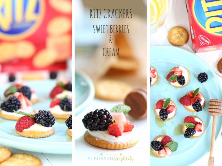 Easy Cream Cheese RITZ Cracker Appetizers Suburban Simplicity