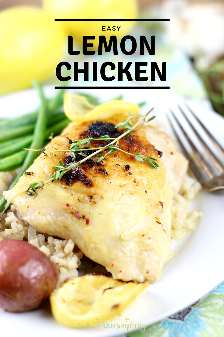 Easy Baked Lemon Chicken Recipe - Suburban Simplicity