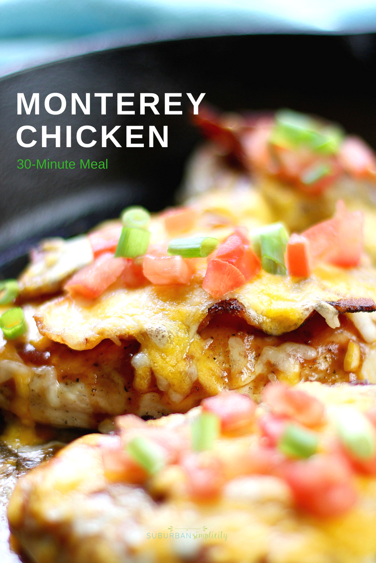 A one-pan dinner - Monterey Chicken 