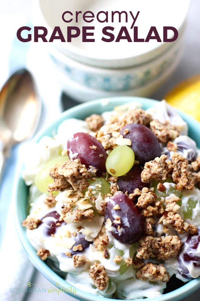 Easy Creamy Grape Salad Suburban Simplicity