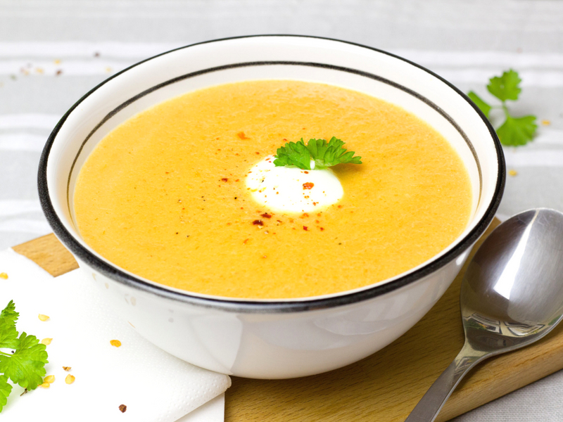 bowl of soup for kids lunch