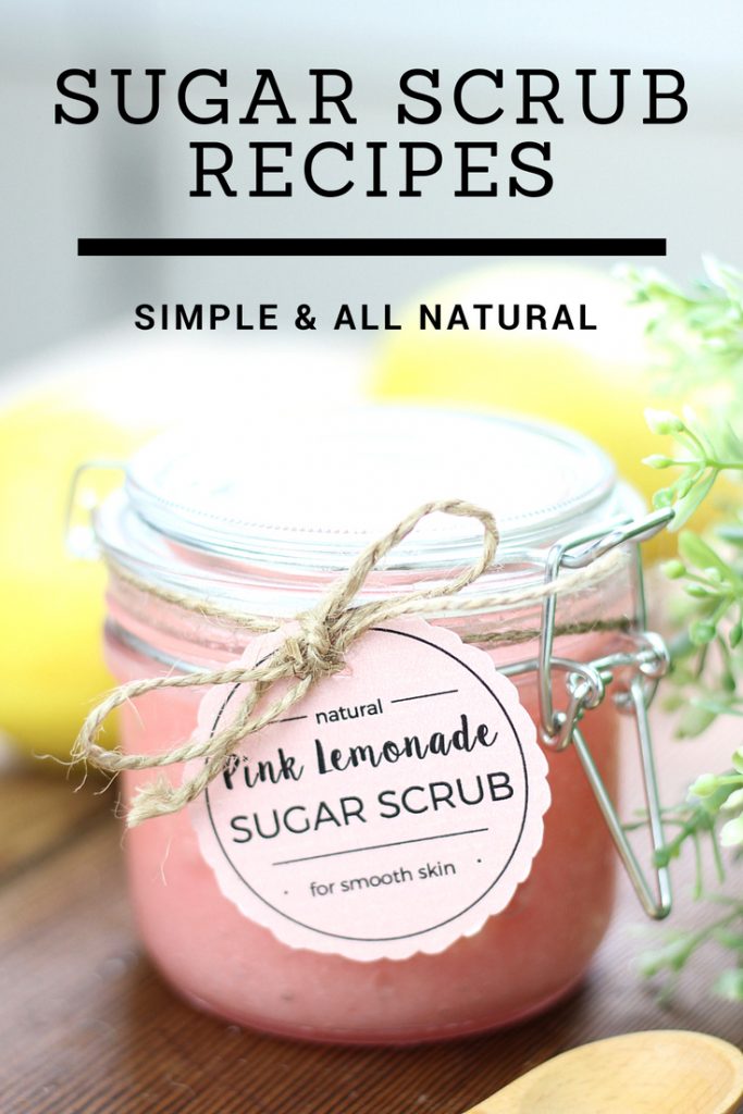 Easy Sugar Scrub Recipes that are inexpensive, easy to make, and all-natural. The perfect DIY Sugar Scrubs for yourself or to give as gifts.