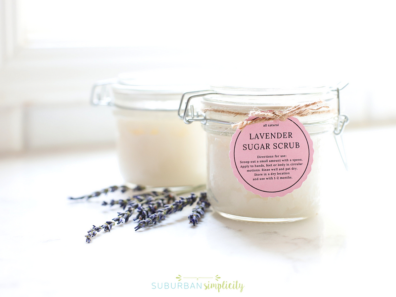 Best sugar scrub recipe in a jar with free printable tags.