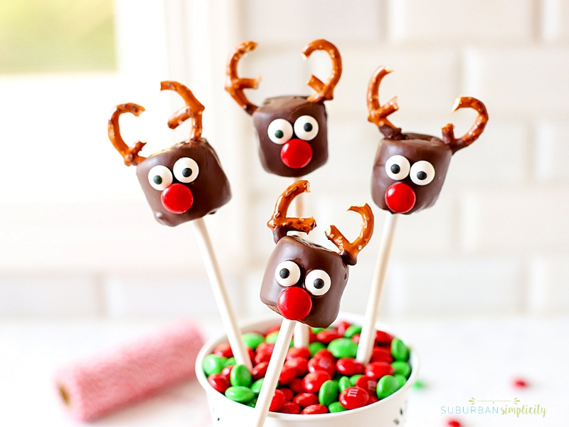 Reindeer Marshmallow Hot Cocoa Toppers - Lifestyle of a Foodie