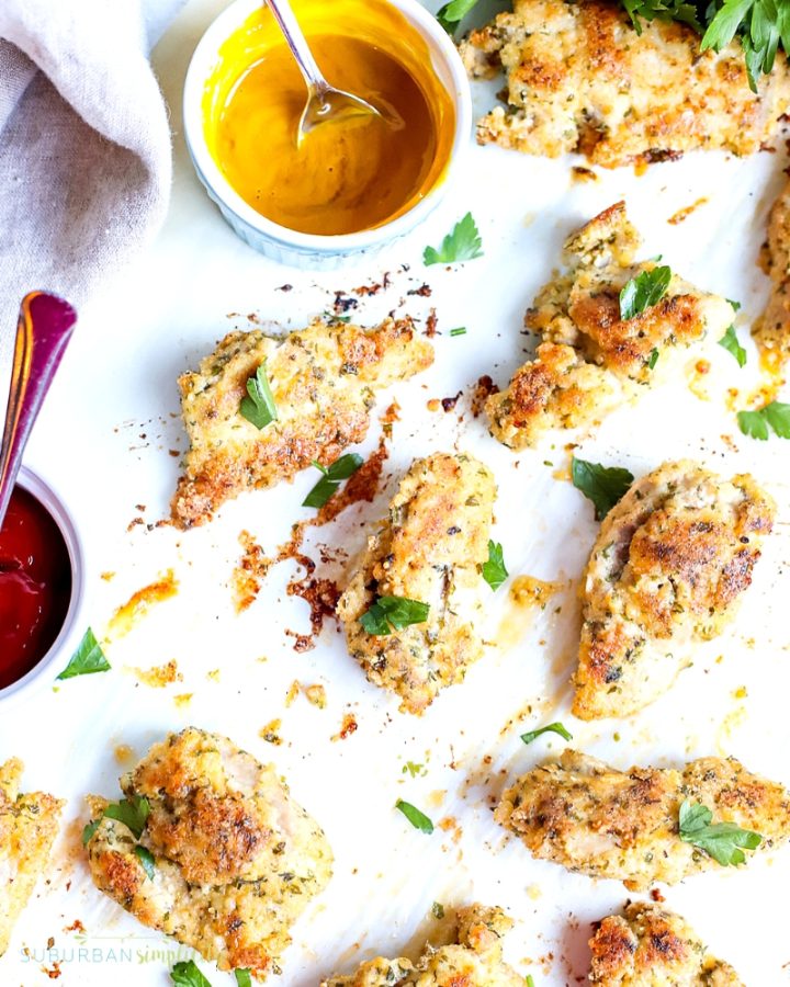 Healthy Baked Chicken Tenders (no breading) Suburban Simplicity