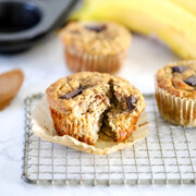 Three Banana Almond Butter Muffins