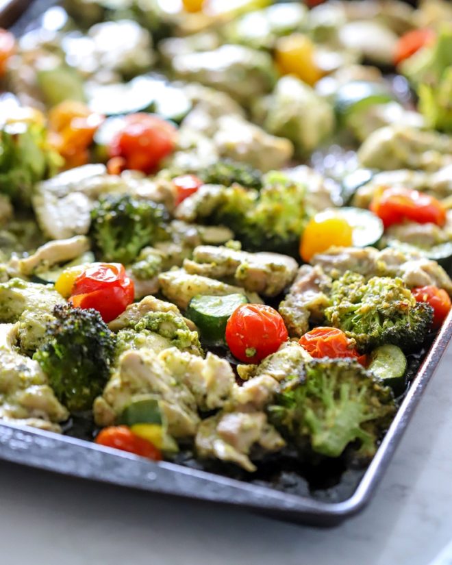 Easy OnePan Chicken Pesto Recipe Suburban Simplicity