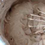 Chocolate mousse in a bowl.