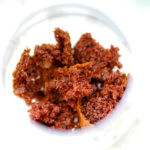 Cake in the bottom of a trifle dish