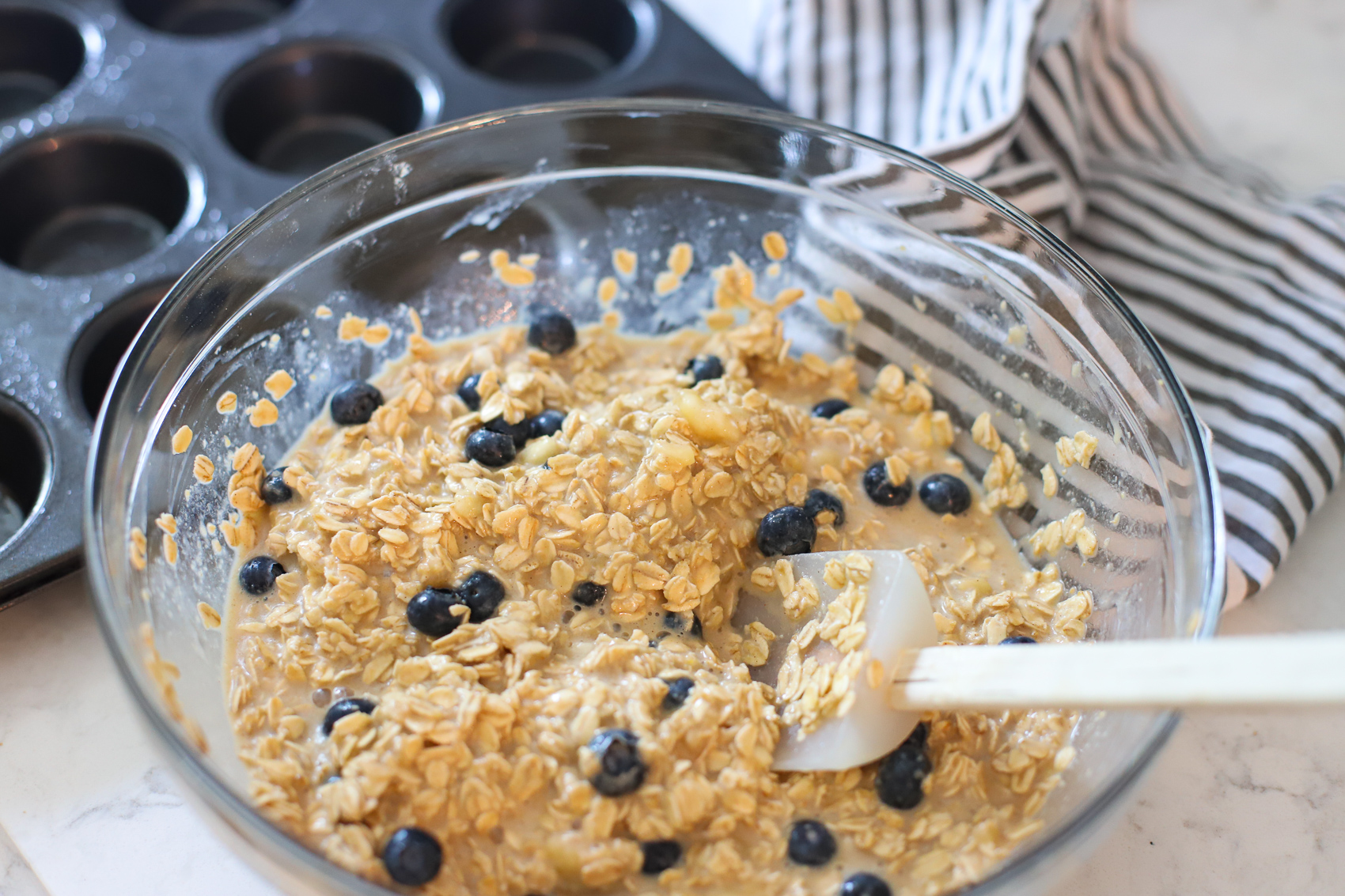 Batter for baked oatmeal cups