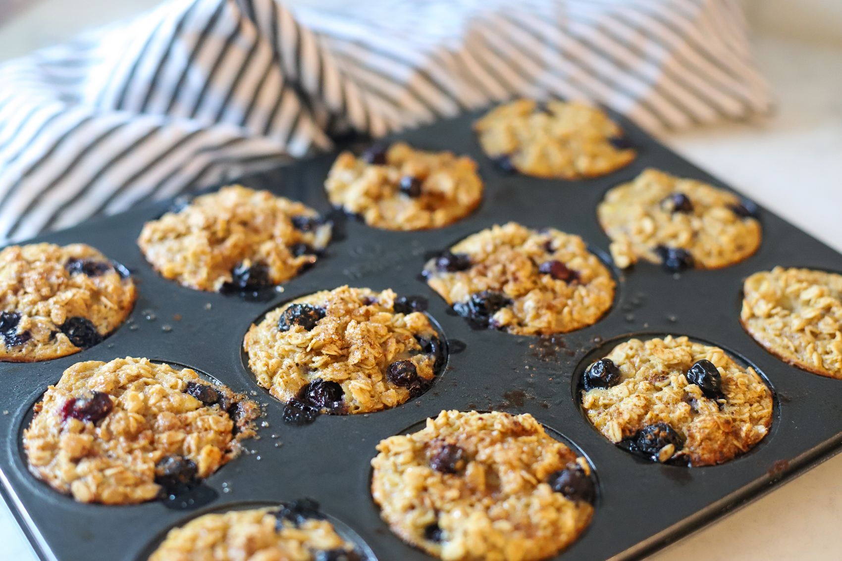 Fresh baked oatmeal cups