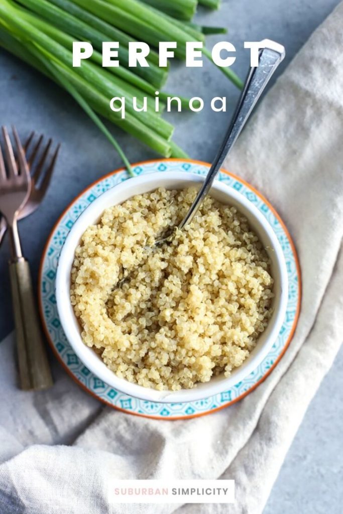 Here's how to Cook Quinoa Perfectly every time! Fluffy, nutty and never bitter, this recipe is simple and easy and makes a wonderful side dish in about 20 minutes.