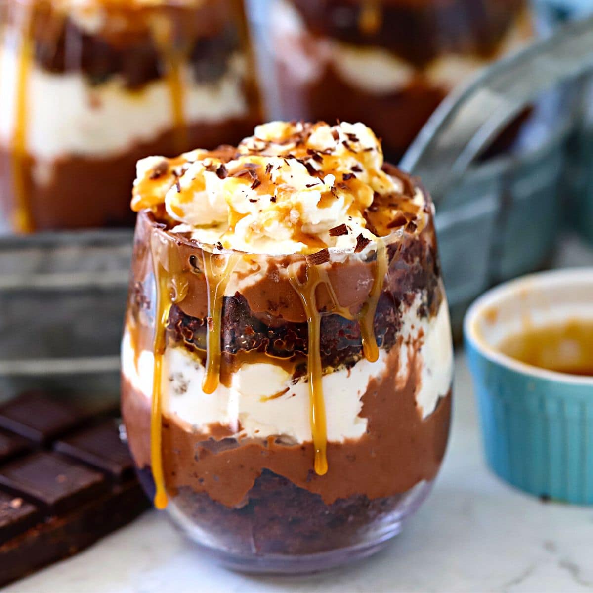 The Best Chocolate Caramel Trifle - Suburban Simplicity