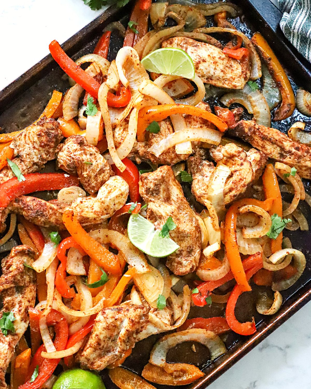 Healthy Baked Chicken Fajitas Recipe - Suburban Simplicity