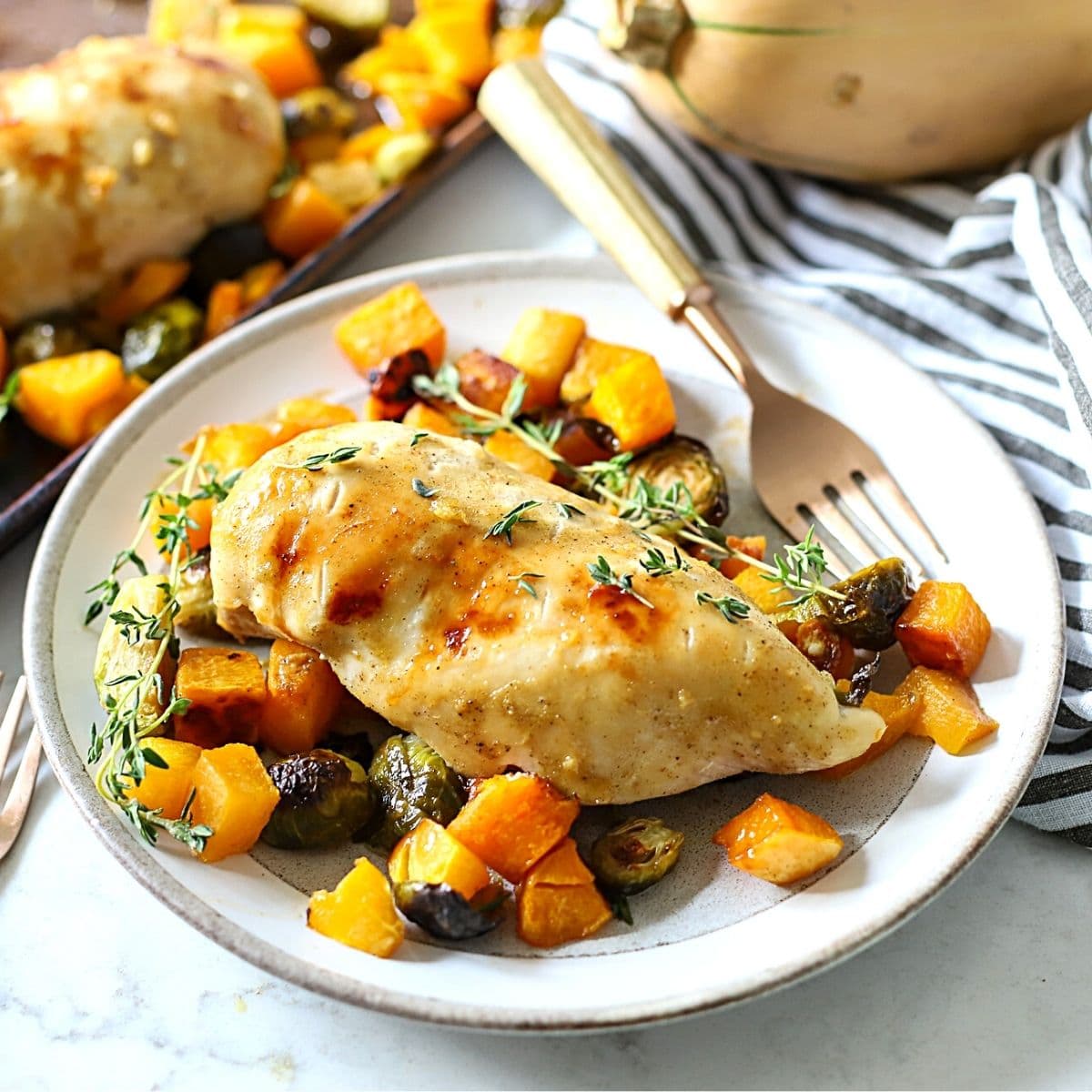 Easy Sheet Pan Chicken and Butternut Squash Suburban Simplicity