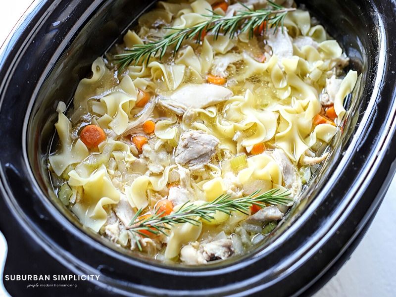 7 minute chicken noodle soup & my review of the Crock-Pot® Express