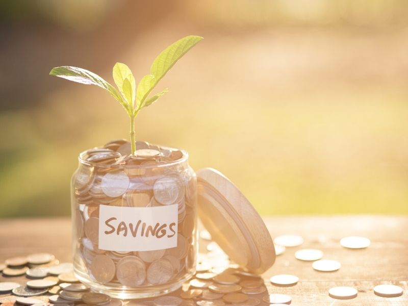 jar with change