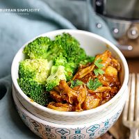Once you take a bite of this flavorful Crock Pot Honey Garlic Chicken, you’re going to want to put it on your meal plan week after week. The combination of salty soy sauce, sweet honey, and spicy chili paste is perfect and makes a thick, delicious sauce to coat your chicken!