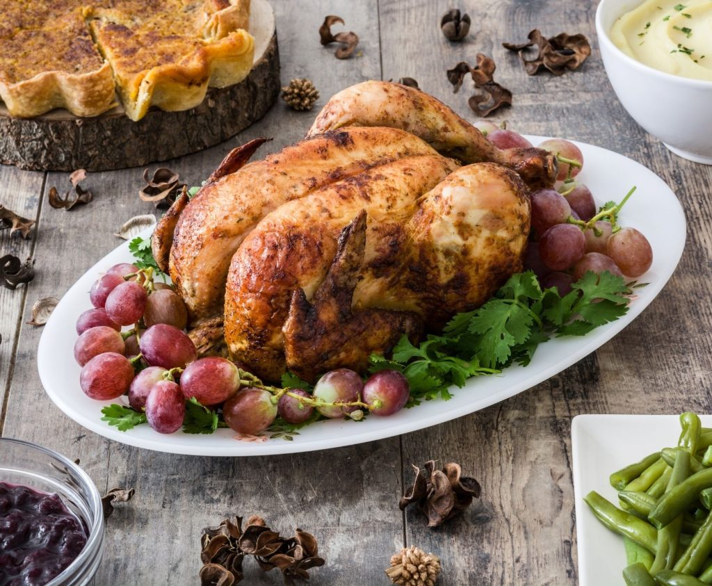 Turkey on a platter