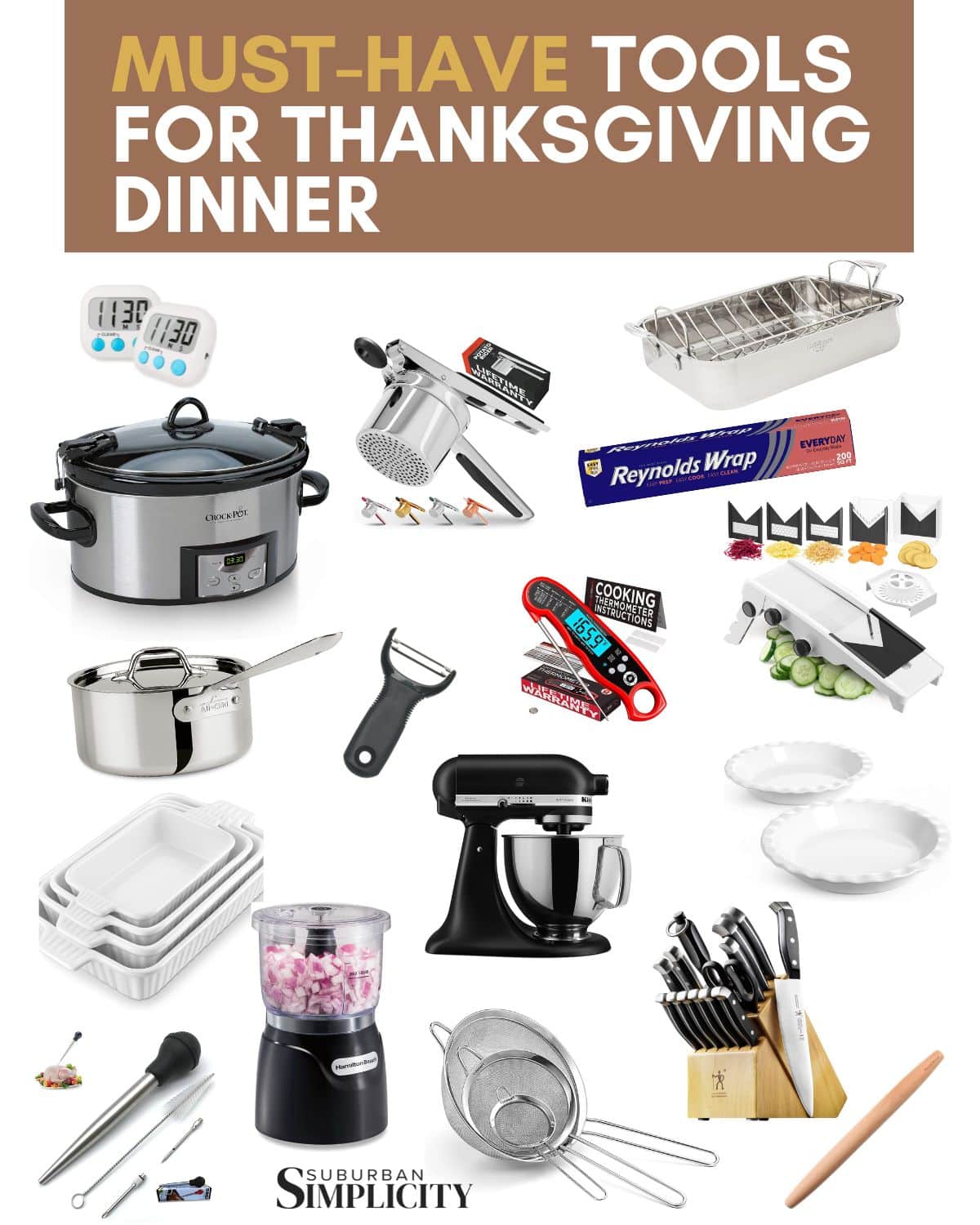 17 Essential Kitchen Tools for Thanksgiving Dinner - Suburban