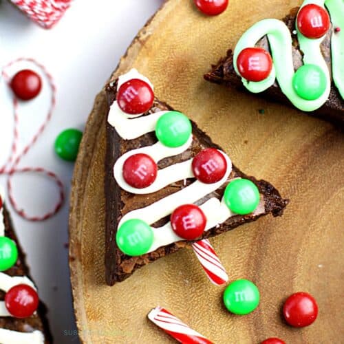 Brownie Christmas Trees - Suburban Simplicity