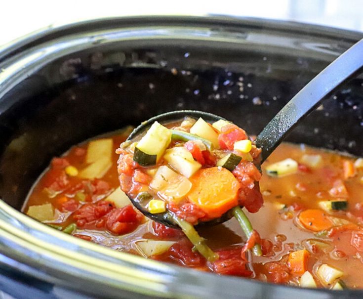 Healthy Crock Pot Vegetable Soup Suburban Simplicity