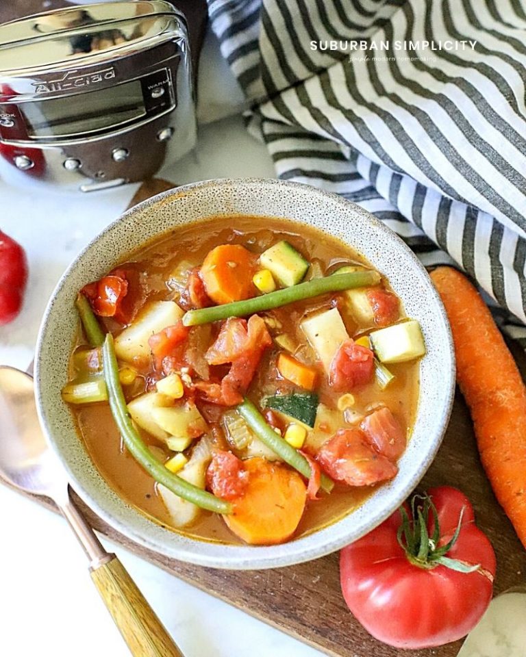 Healthy Crock Pot Vegetable Soup Suburban Simplicity